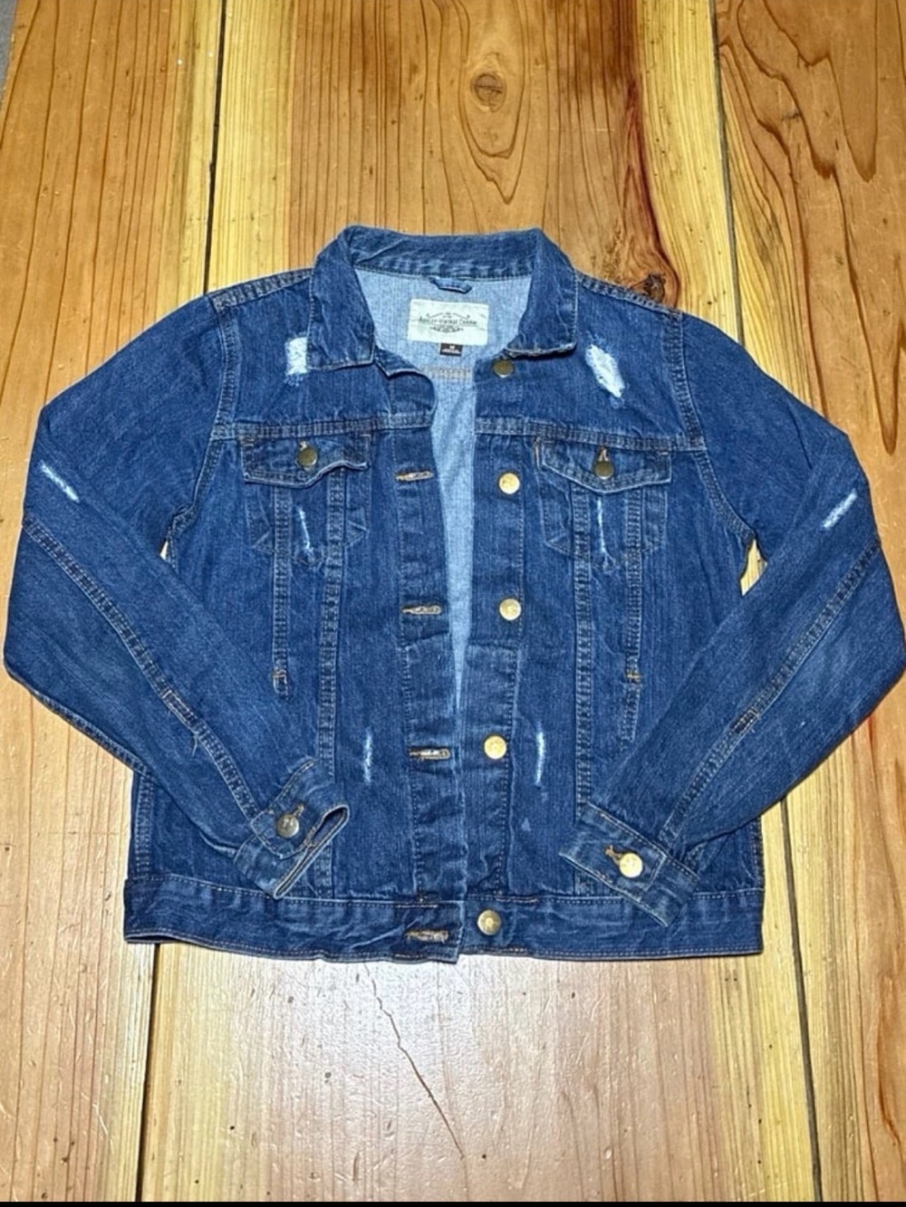 Distressed Blue Denim Jacket